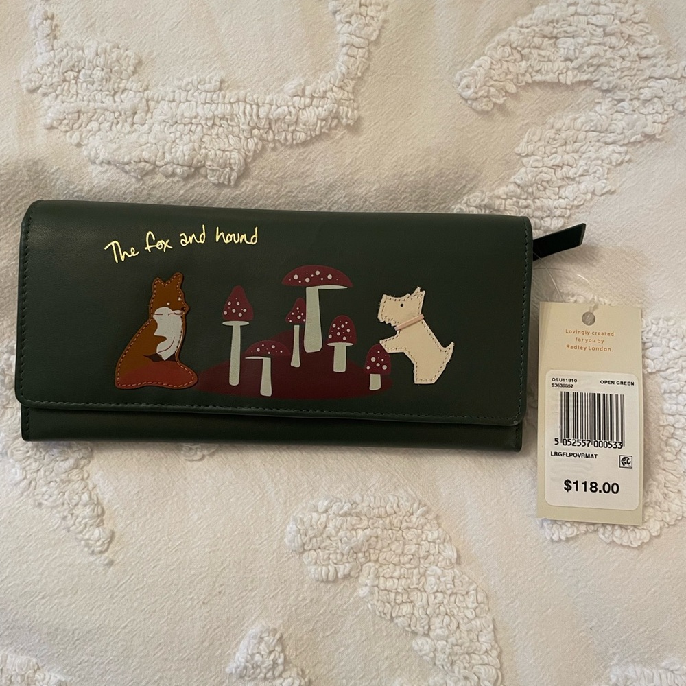 NWT Radley London The Fox and Hound Wallet